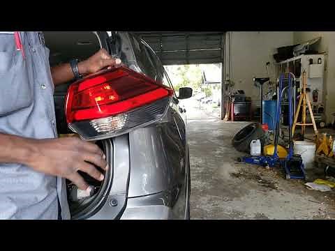 Nissan rogue tail lamp and bulb replacement