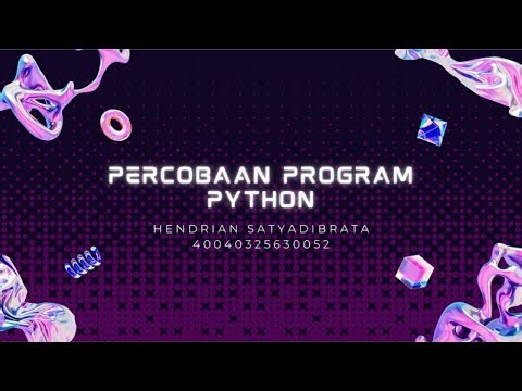 Simulasi Program Python || VSCode