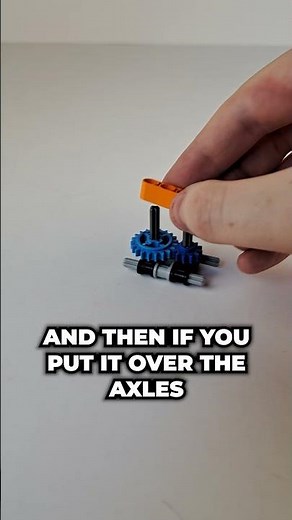 LEGO® Technic gear skip fix TIP 🏁⚡ Brace with a lift arm over the axles #lego #legotechnic #LEGOtip
