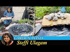 Garden Pond Waterfall Setup in Tamil | Making a Small Pond for Birds (Tamil Vlog)