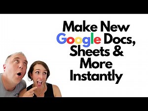 Quick Tip: Make New Google Docs, Sheets & More Instantly