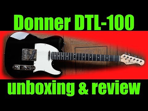 Donner DTL-100 electric guitar kit tests & review - telecaster or tele style electric guitar kit