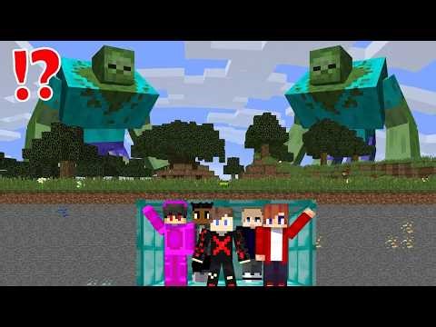 Mutant Monsters VS Diamond Bunker in Minecraft