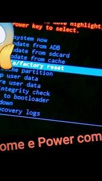 COMO SAIR DA TELA DO HARD RESET SEM RESETAR O APARELHO COM BOTÃO POWER OU HOME SEM FUNCIONAR