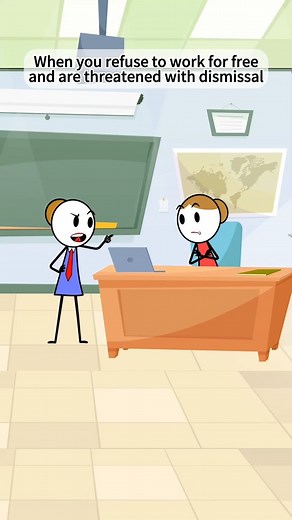 37K views · 906 reactions | When you refuse to work for free and are threatened with dismissal.#worklife #manager #jobs #work #animation | Jacky Animations | Facebook