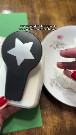 Creating a Paper Star Garland with a Hole Puncher