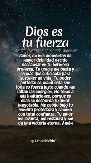 Dios es tu FUERZA cuando ya no puedes más 💪✨ | 2 Corintios 12:9