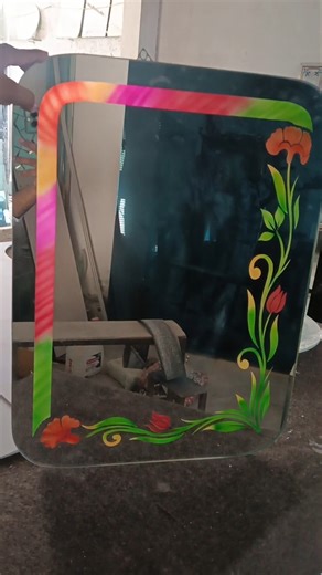 mirror glass colour😍 itching#instagram #decor #clean