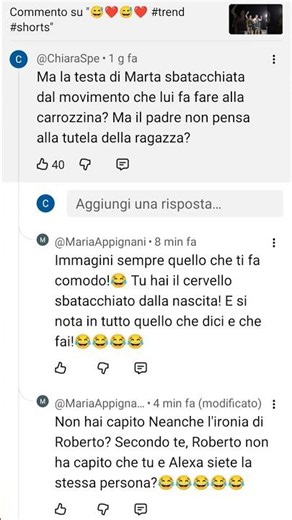 e va predicando di essere una che non insulta! PS ancora mi accosta ad Alexa dopo quanto successo.