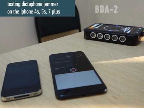 Dictaphone and Microphone Jammer Audio recording Supressor White Noise Generator BDA-2 test
