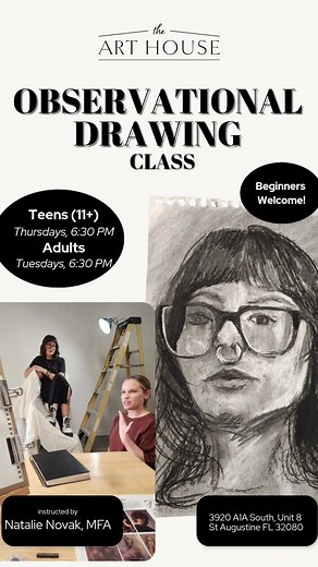 15 shares | ✨ New Class Alert! ✨ Our Observational Drawing Class is...