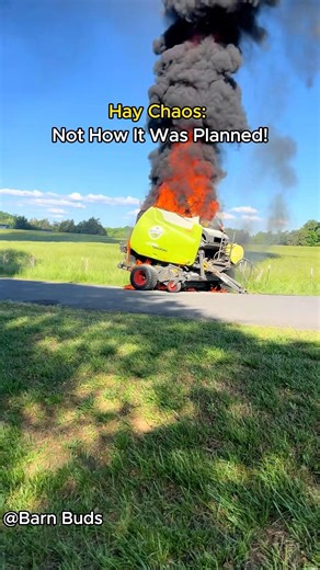 Hay season disaster nobody expects.#farming #farmer #hay #farmlife #farm #country #hayday