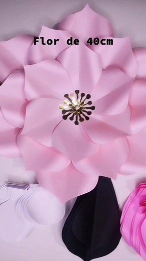 Cómo hacer flores gigantes de papel paso a paso