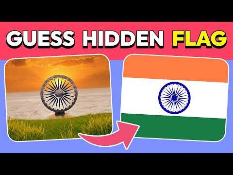 Guess the Flag from Real-Life Photos! 🇮🇳🇨🇦🤔 Hidden Flags Quiz