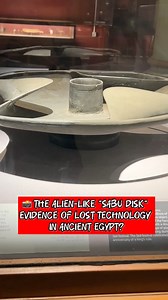 📸 The Alien-Like “Sabu Disk” — Evidence of Lost Technology in Ancient Egypt? 🛸 Deep inside the Egyptian Museum in Cairo, lies one of the strangest and most debated artifacts ever discovered — a mysterious stone object that many believe could be a link between ancient Egypt and something not of this world. Known as the Sabu Disk, this artifact was unearthed in Saqqara inside the tomb of a high official named Sabu, who served during Egypt’s First Dynasty, more than 5,000 years ago. Its design is