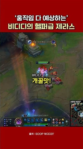 '움직임 다 예상하는' 비디디의 헬퍼급 제라스