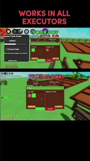 SCRIPT HERE ⬆️ OP FREEZE TRADE SCRIPT #robloxscript #robloxedit #growagarden