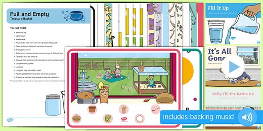 Childminder Full and Empty Concept EYFS Resource Pack