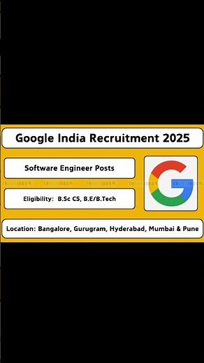 Google Software Engineer Recruitment 2026 🔥 Freshers Apply Now | Google Off Campus 2025 #googlejobs