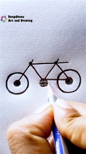 Classic Bicycle Drawing | Easy Pencil Sketch Step by Step