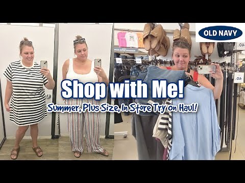 Dropping Pounds and Sizes! SHOP WITH ME! In Store Try On Haul | OLD NAVY Plus Size Haul