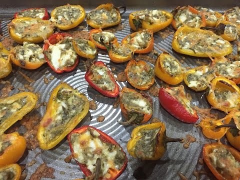 Stuffed Sweet Peppers ~ 3 Ingredient Recipes ~ Yum Yum Yum Recipes