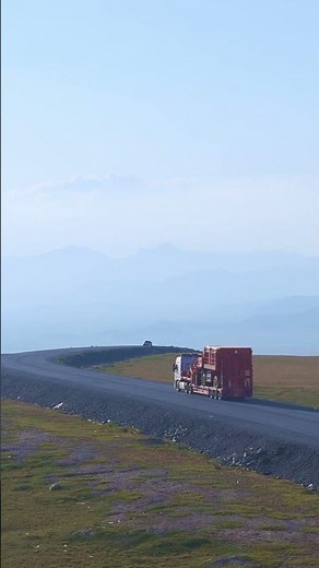 Oversized Load Transport on Winding Mountain Road 🚛 Heavy Haul