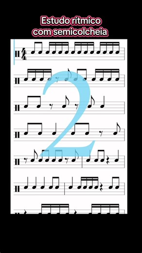 Estudo rítmico com semicolcheia. ✅ @Denilson Silva de Oliveira @Denilson Silva de Oliveira @Denilson Silva de Oliveira #eartraining #chords #guitar #piano #rhythm