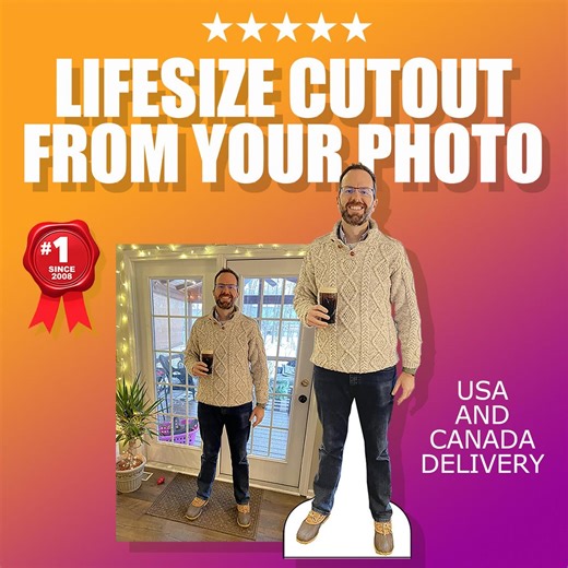 CUSTOM LIFESIZE CUTOUT, Life Size Cardboard Cutout Birthday Party, Standup, Anniversary Surprise, Wedding Gift - Etsy