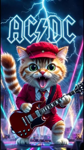 ⚡️ YOUR 2026 POWER-UP IS HERE! ⚡️ The KITTY CATS of tiktok has arrived witha new meme! 🐱⚡️ These fierce furballs just ELECTRIFIED AC/DC's