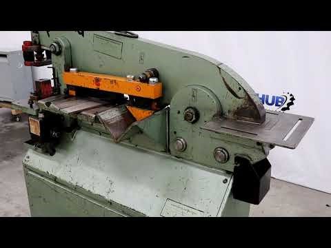 Piranha P3 50 Ton Hydraulic Ironworker w/ Press Brake Attachment, Dies