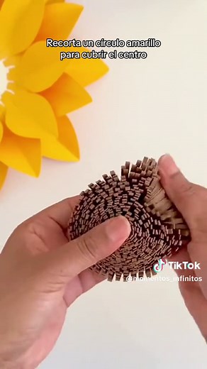Cómo hacer un Girasol de Papel Fácil