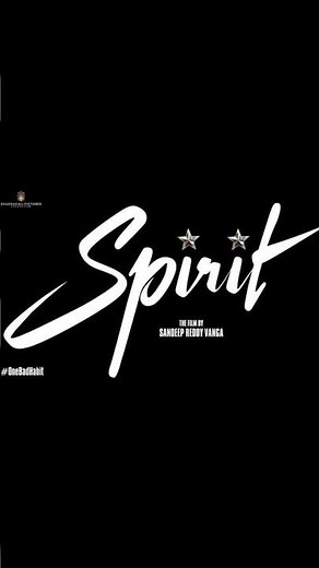 Spirit One bad habit glimpse| Prabhas-Tripti-Sandeep R Vanga-spirit glimpse#onebadhabit vivek oberoi