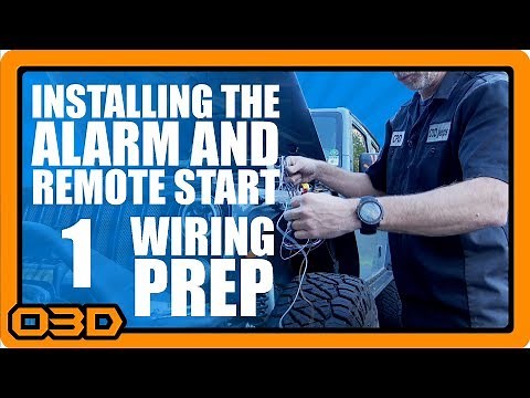 01 - Alarm and Remote Start Install - Install Prep - Omega Excalibur AL-1775-3DB - Jeep Wrangler