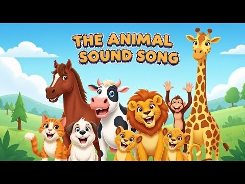 The Animal Sound Song | Meow Woof Neigh Squeak | Fun Dance & Learn for Kids