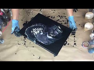 "The Reveal" AMSTERDAM PEARL PAINT, Acrylic Pouring Fluid Art Using MIX Pouring Medium #fluidart