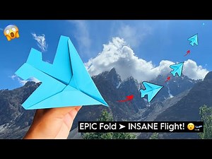 This Paper Jet Flew Like a REAL Fighter! 😲✈️ (No Glue)