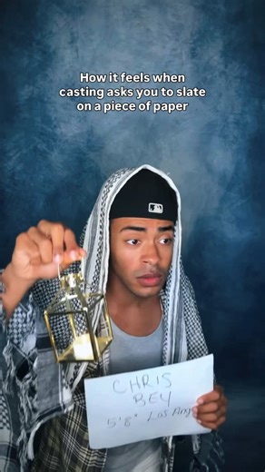 Chris Bey | Actors, has casting ever asked you to slate on a piece of PARCHMENT? I just can’t help but feel like there’s an easier way to slate. 😂 I... | Instagram