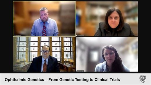Ophthalmic genetics: From genetic testing to clinical trials - webinar - Mayo Clinic