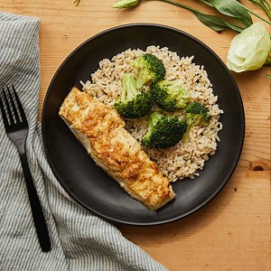 Baked Dijon Halibut