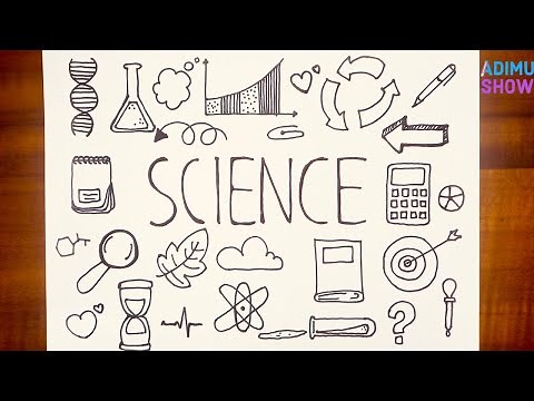 How to Draw a Science Cover Page|🔬🧪🧮🍃📊♻️ Step by Step Drawing Tutorial