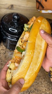 Salmon Cheesesteak. Philly I love y’all 🤣🙏🏾 2 Wild Caught Salmon Filets On Both Sides of The Salmon Cajun Seasoning - To Taste 1 Tablespoon of Onion Powder 1 Tablespoon of Garlic Powder 2 Teaspoons of White Pepper 3 Tablespoons of Butter 4 Garlic Cloves (I smashed them) Cook down some onions and peppers, I like mine to get some color. Take em out, sear your salmon on both sides for about 4 minutes (it depends on thickness of the filet). Chop up your salmon and add your onions and pepper back,