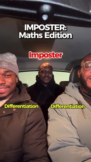 Two of us know the word, one doesn't. We take turns saying associated words to try and see who's the imposter @MathsWithDan @mathswithmarv #imposter #maths