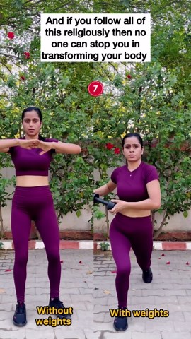MOMMY- Neetika|DAUGHTERS - Arya N Aarna👭 on Instagram: "Nothing can match with the transformation weight & strength training going to give you , not only physically but also mentally ! 30 minutes exercise routine which can help you loose fat all over your body & these simple looking exercises can bring fire in your body 🔥. Set -3 Rep - 10-12 rep each side Try them and see the difference in your body within a month itself ! Follow me & share it all postpartum moms and let them know that it’s hi
