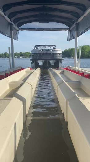 Wave Armor Pontoon Port Installation on Clifford Lake, MI