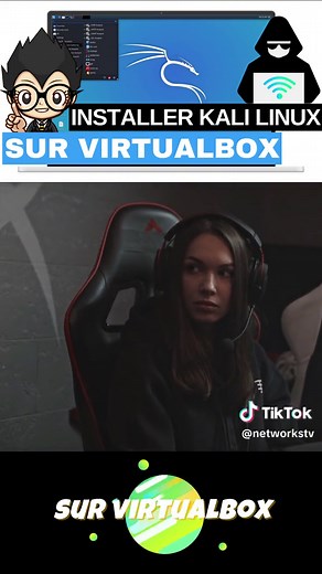 Installer Kali Linux sur Virtualbox facilement #shorts #kalilinux #linux #youtube #fypシ