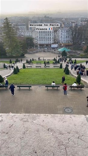 Paris France View from Sacré-Cœur Hill #ytshorts #travel #trending #viral ##short #shorts