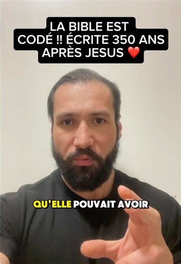 La bible est codé écrite 350 ans après jesus #jesus #bible