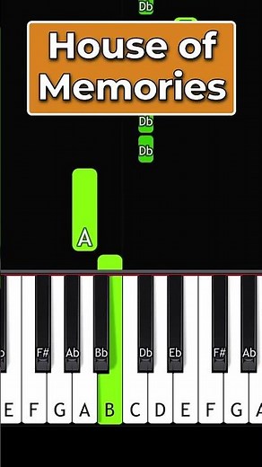 House of Memories - Panic! at the Disco - EASY Piano Tutorial #TikTok
