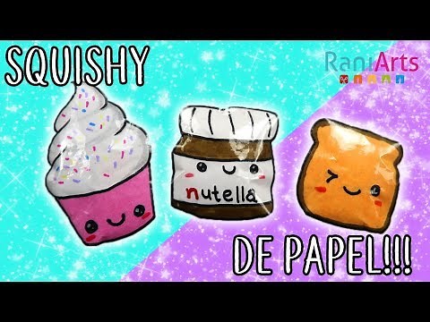 Haz SQUISHIES de PAPEL! Super fáciles!!!